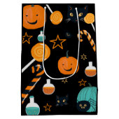 Funny Halloween Party Medium Cadeauzakje (Achterkant)