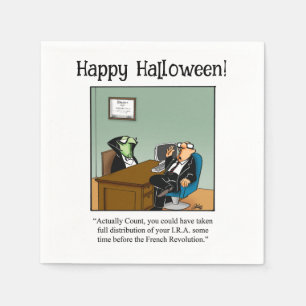 Funny Halloween Party Napkins Servet