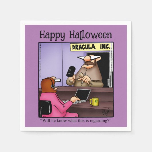 Funny Halloween Party Napkins Servet (Voorkant)