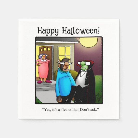 Funny Halloween Party Napkins Servet (Voorkant)