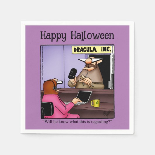 Funny Halloween Party Napkins Servet (Voorkant)
