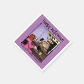 Funny Halloween Party Napkins Servet (Hoek)