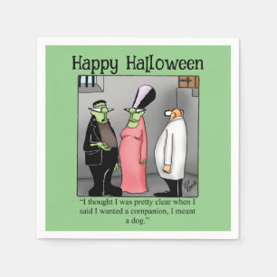 Funny Halloween Party Napkins Servet