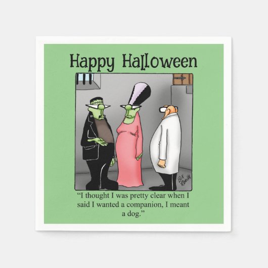 Funny Halloween Party Napkins Servet (Voorkant)