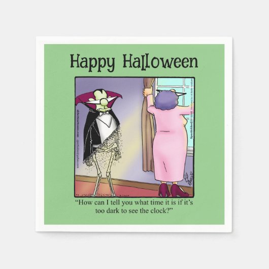 Funny Halloween Party Napkins Servet (Voorkant)