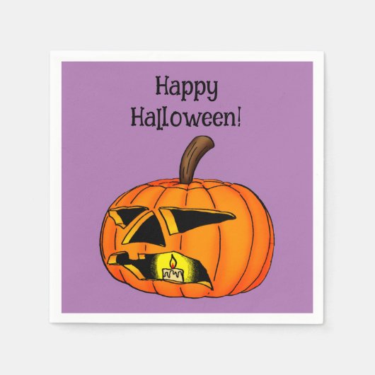 Funny Halloween Party Napkins Servet (Voorkant)