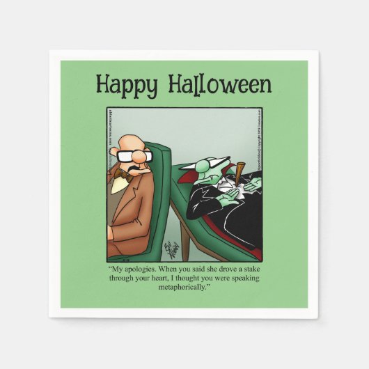 Funny Halloween Party Napkins Servet (Voorkant)