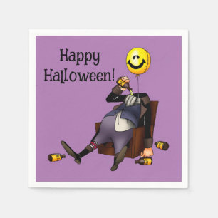 Funny Halloween Party Napkins Servet