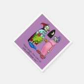 Funny Halloween Party Napkins Servet (Hoek)
