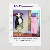 Funny Halloween Party nodigt "spectickles" uit Kaart (Voorkant / Achterkant)