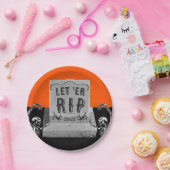 Funny Halloween Party Paper Plates Papieren Bordje (Feest)
