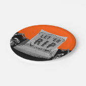 Funny Halloween Party Paper Plates Papieren Bordje (Gekanteld)
