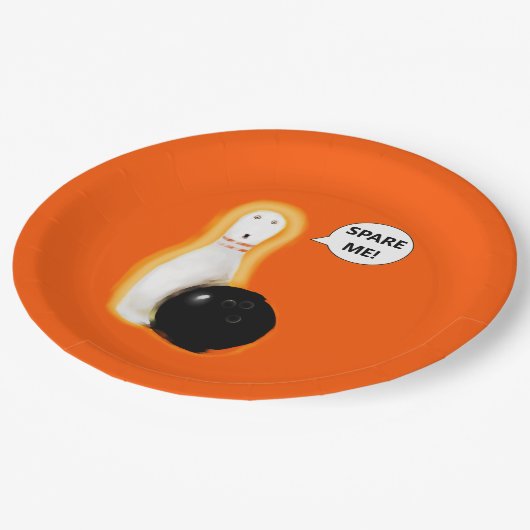 Funny Halloween Party Papieren Bordje (Gekanteld)