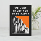 Funny Halloween Party-uitnodigingen Kaart (Staand voorkant)