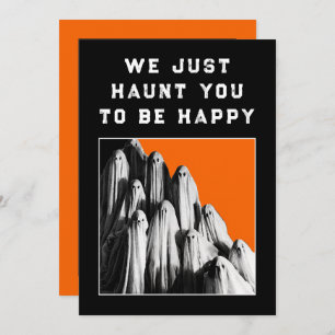 Funny Halloween Party-uitnodigingen Kaart