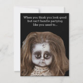 Funny Halloween Party-uitnodigingen Kaart (Voorkant)