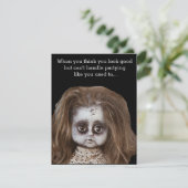 Funny Halloween Party-uitnodigingen Kaart (Staand voorkant)