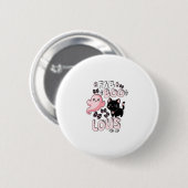 Funny Halloween Pink Ghost Spooktacular Cat Fab BO Ronde Button 5,7 Cm (Voorkant /achterkant)