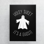 Funny Halloween Poster - Holey Sheet Het is een Gh
