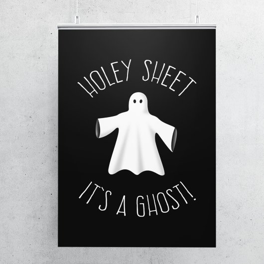 Funny Halloween Poster - Holey Sheet Het is een Gh