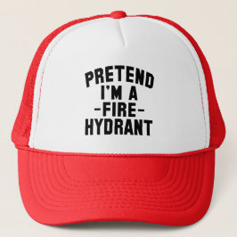 Funny Halloween pretendeert dat ik een brandwerend Trucker Pet