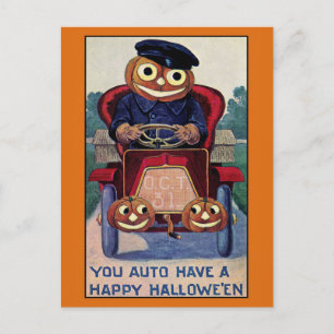 Funny  Halloween Pumpkin Briefkaart
