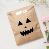 Funny Halloween Pumpkin Face Bedankzakje (Gezegeld)