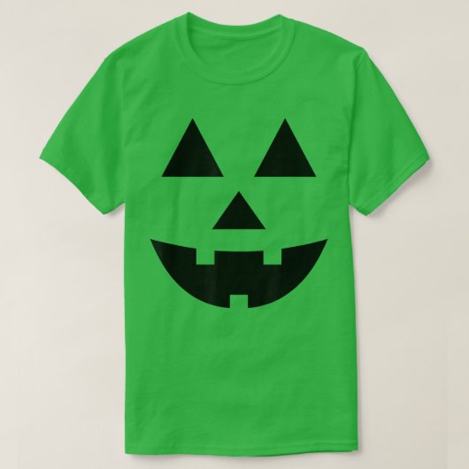 Funny Halloween Pumpkin Face Jack O Lantern M T-shirt (Design voorkant)