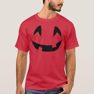 Funny Halloween Pumpkin Face voor papa, mama en Ki T-shirt