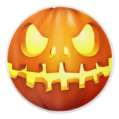Funny Halloween Pumpkin Ggloing Jack o ltern Keramische Knop (Voorkant)
