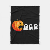 Funny Halloween Pumpkin Ghosts Jack O Lantern  Fleece Deken (Voorkant)