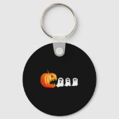 Funny Halloween Pumpkin Ghosts Jack O Lantern  Sleutelhanger (Voorkant)