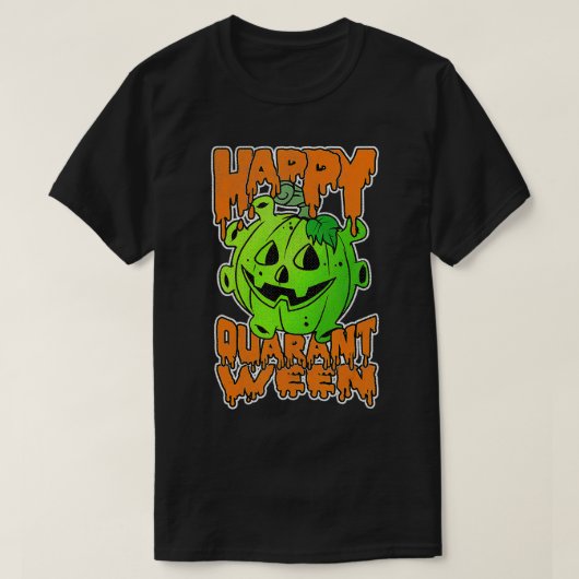 Funny Halloween Pumpkin Saying 2020 Spooky Quaran T-shirt (Design voorkant)