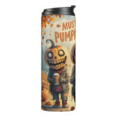 Funny Halloween Pumpkin Spice Thermal Tumbler  Thermosbeker (Gedraaid links)