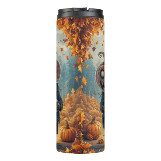 Funny Halloween Pumpkin Spice Thermal Tumbler  Thermosbeker (Achterkant)