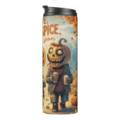 Funny Halloween Pumpkin Spice Thermal Tumbler  Thermosbeker (Geroteerd rechts)