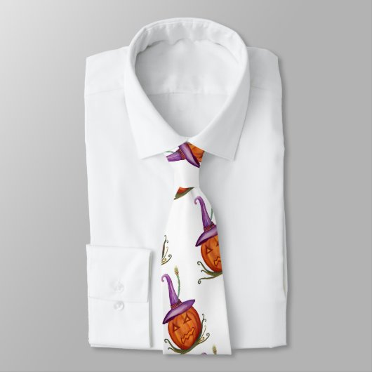 Funny Halloween Pumpkin Stropdas (Gebonden)