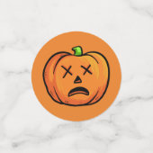 Funny Halloween Pumpkins table confetti (Kleine voorkant)