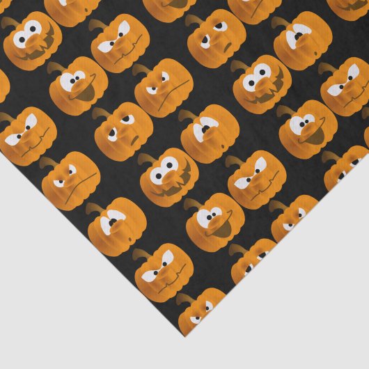 Funny Halloween Pumpkins Tissuepapier (Detail)