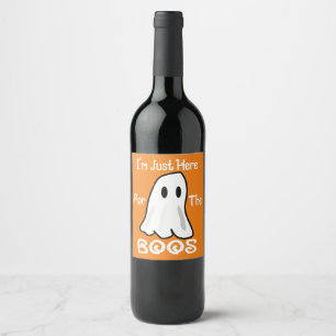 Funny Halloween Pun Wine Labels Wijn Etiket