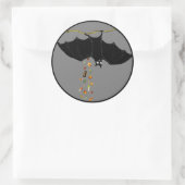 Funny Halloween Ronde Sticker (Tas)