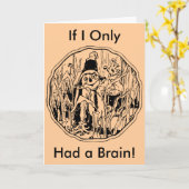 Funny Halloween Scarecrow als ik alleen maar een b Kaart (Gele Bloem)