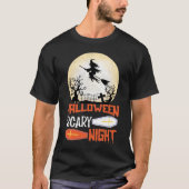 Funny Halloween Scary Night Creepy Witch T-shirt (Voorkant)