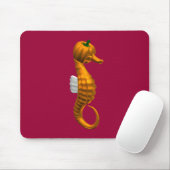 Funny Halloween Seahorse Muismat (Met muis)
