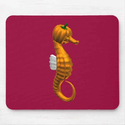 Funny Halloween Seahorse Muismat (Voorkant)
