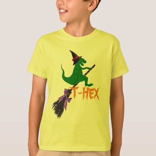Funny Halloween shirt voor kinderen t-shirt t-rex (Voorkant)