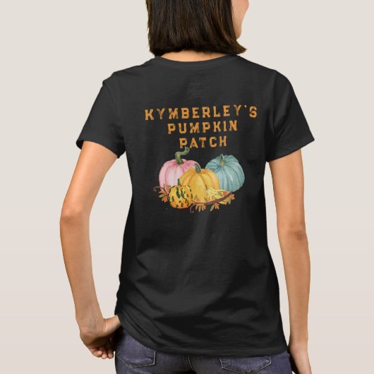 Funny Halloween Shirt voor Koppels Naam op Terug (Achterkant)