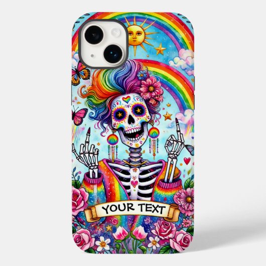 Funny Halloween Skelet Tarot Kaart Case-Mate iPhone Case (Achterkant)