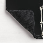 Funny Halloween Skeleton Drinking Margarita Tail Muismat (Hoek)