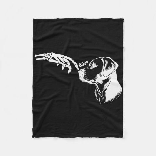 Funny Halloween Skeleton Fleece Deken (Voorkant)